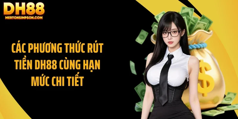 Các phương thức rút tiền DH88 cùng hạn mức chi tiết Các phương thức rút tiền DH88 cùng hạn mức chi tiết
