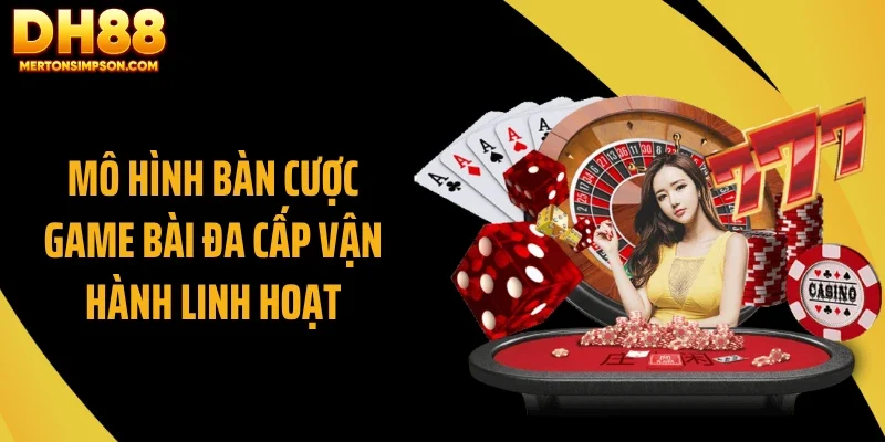Game Bài DH88 - Loạt Bàn Chơi Phân Cấp, Mức Thưởng Cao 2 Mô hình bàn cược game bài DH88 đa cấp vận hành linh hoạt